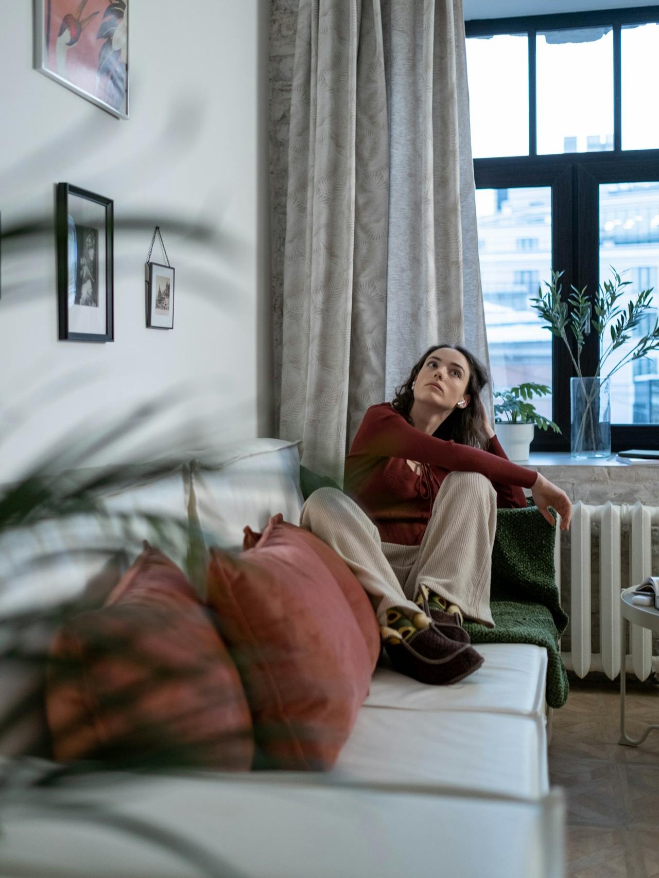 Woman in flat